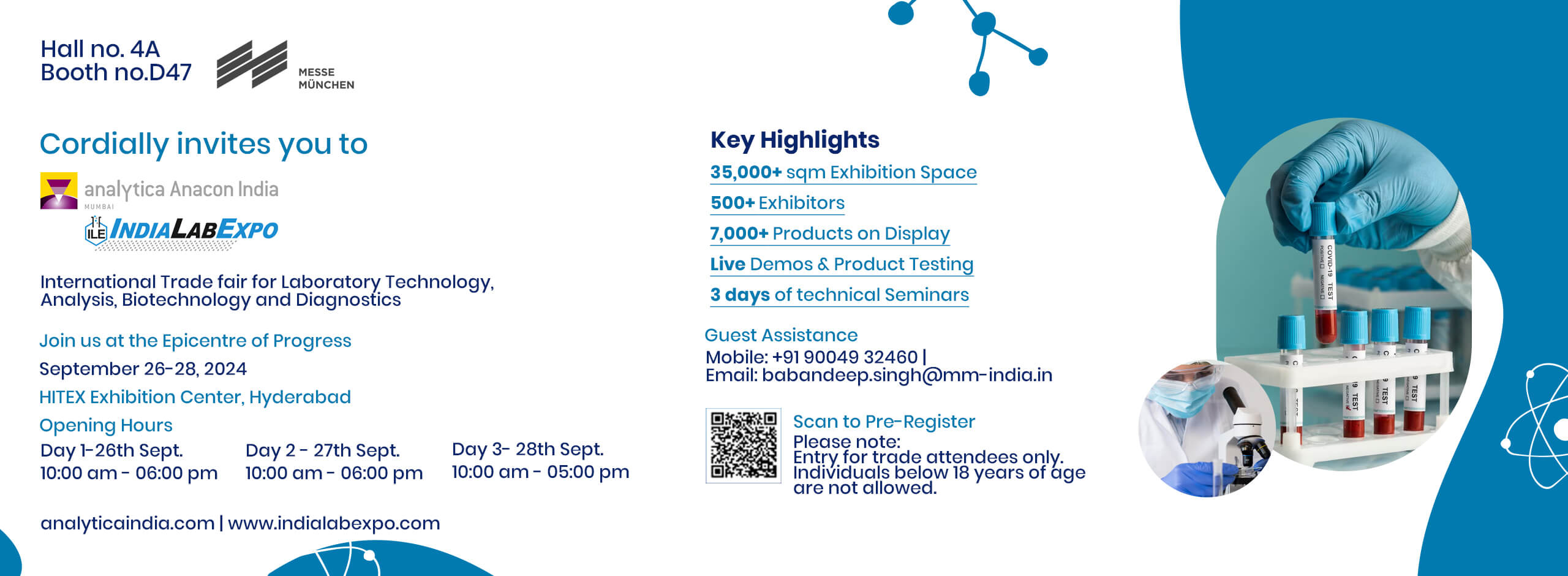 Analytica Anacon India and India Lab Expo, Sep 2024.